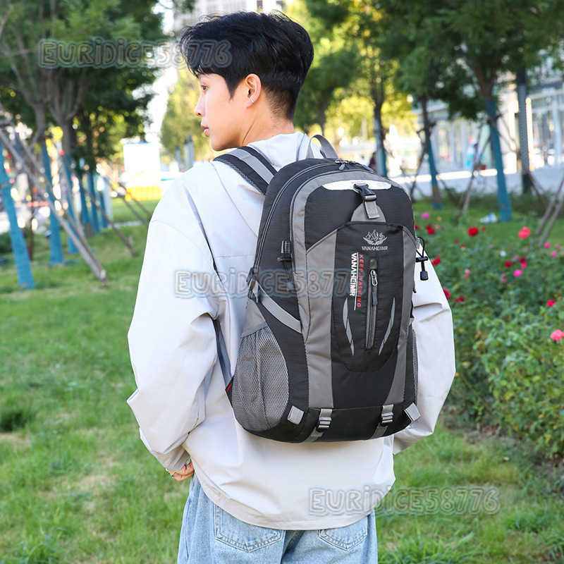 New Outdoor Backpack Camping Mountaineering Backpack Hiking Waterproof Backpack Mens Leisure Travel Sports Backpack H250906