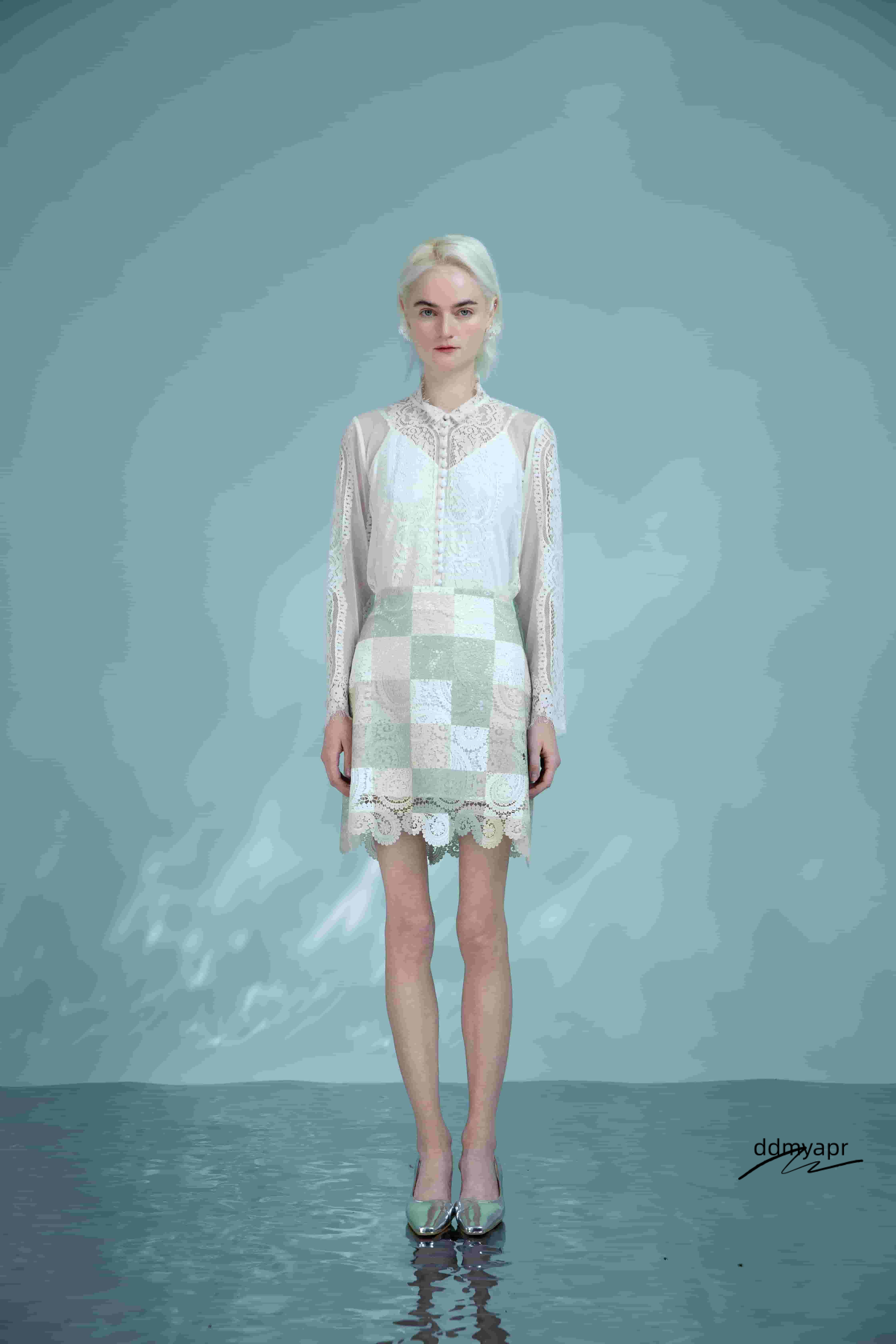 Women Colorful Lace Plaid Straight Short Skirts Elegant Ladies Ddmydec Hollow Out Trendy Zipper Work Wear Floral Pencil Wrap Hips Mini Skirt 6111017