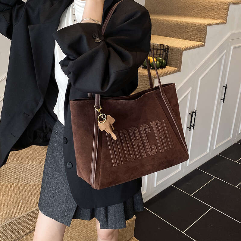 Tote Large Capacity Women 2025 Autumn Winter New Suede High-end Commuting Bag