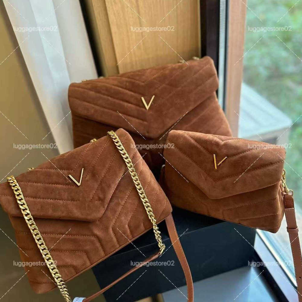 Shoulder Bags Designer Bag Suded bag Women Bags Puffer loulou bag Handbags Bags Tote Bag Black Calfskin Classic Diagonal Stripes Quilted Chains Medium Cross Body1