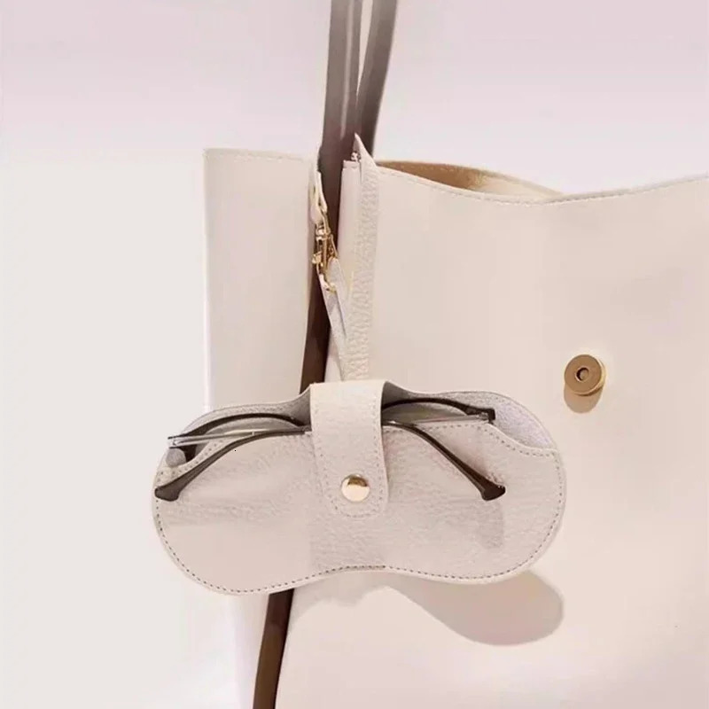 Portable Glasses Bag Soft Leather Fashion Glasses Case Holder Glasses Organizer Travel Sunglasses Pouch 250905