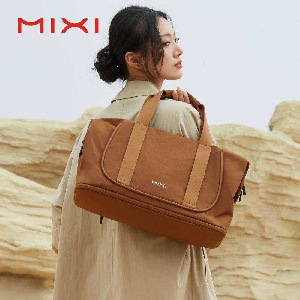 Mixi Travel Bags Women Large Size Capacity Sports Fiess Storage Foldable Duffle Suit For Shoulder Bag Handbag M3020