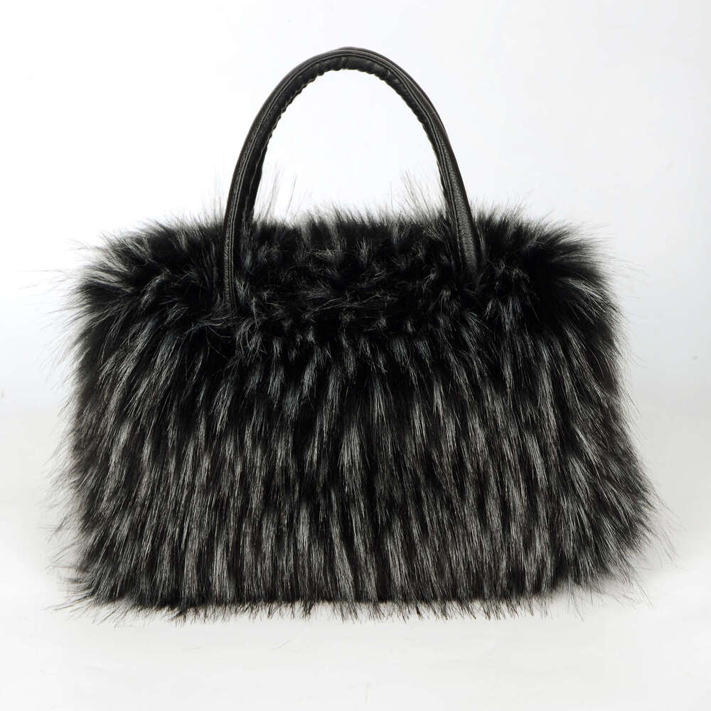 Imitation Raccoon Women's Shoulder Trendy Fashion Versatile Fur Bag