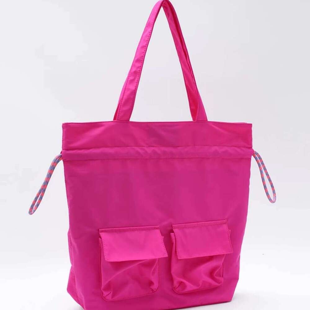 Single Double Shoulder Large Capacity Multifunctional Adjustable Dopamine Color Casual Drawstring Women's Bag