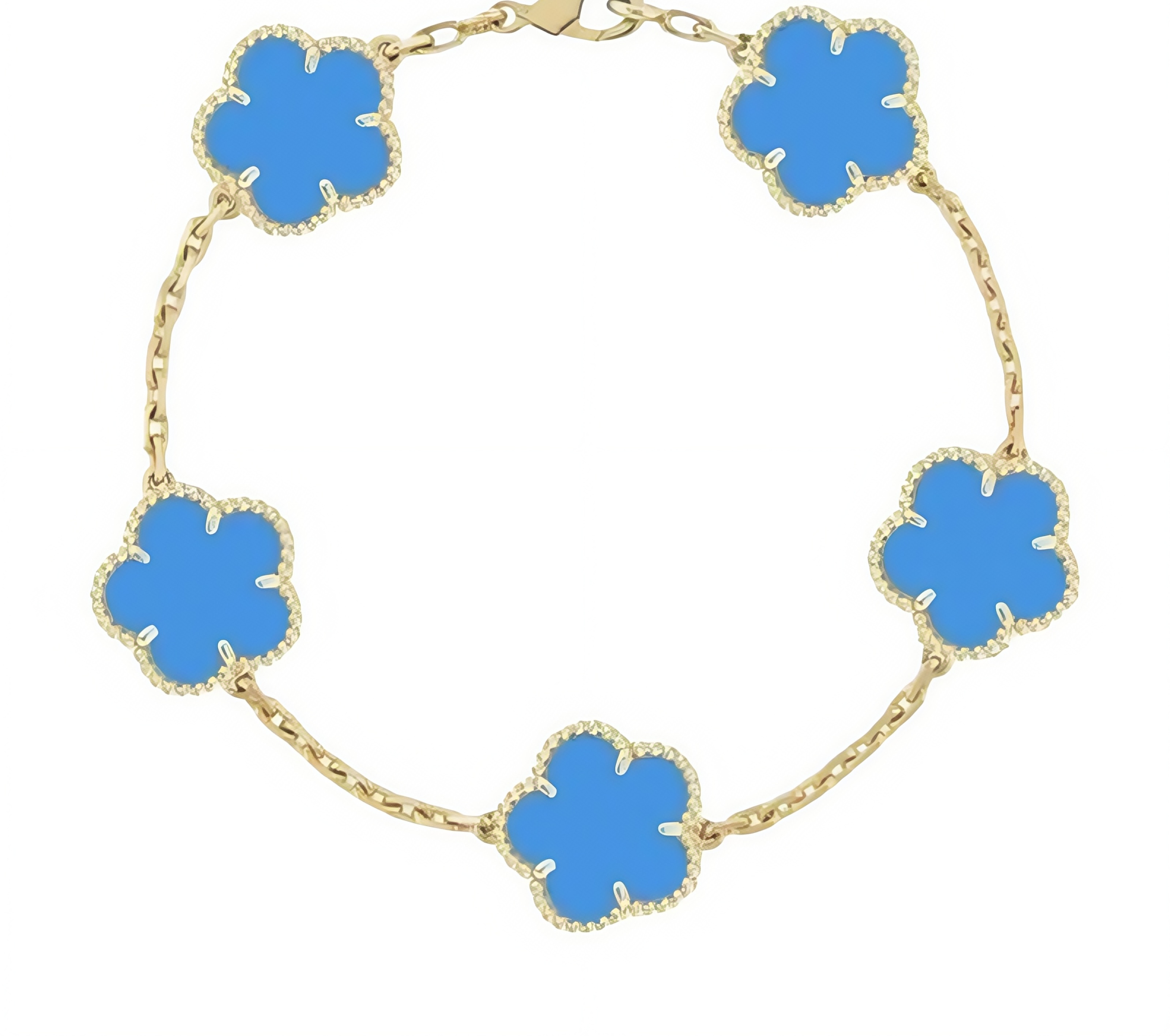 Designer 18K Gold Classic Clover Bracelet for Women 15MM Width 19CM Length Luxury Holiday Gift Jewelry High Quality Textured Brand Accessory