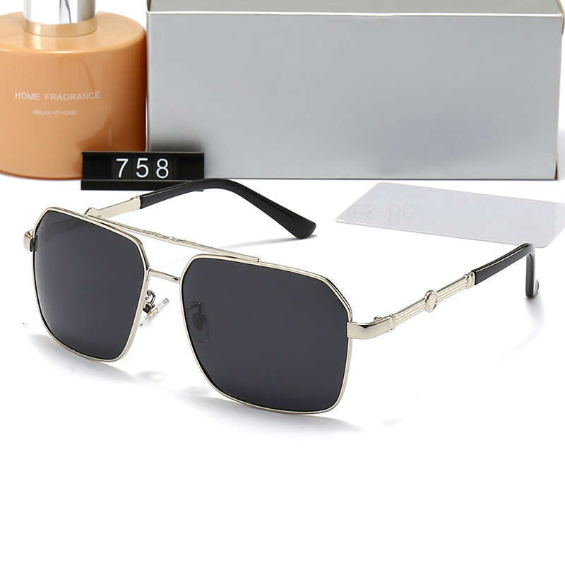 New Polarized Men's Fashion Square Frame Sunglasses for Travel Vacation Driving 758 5ce