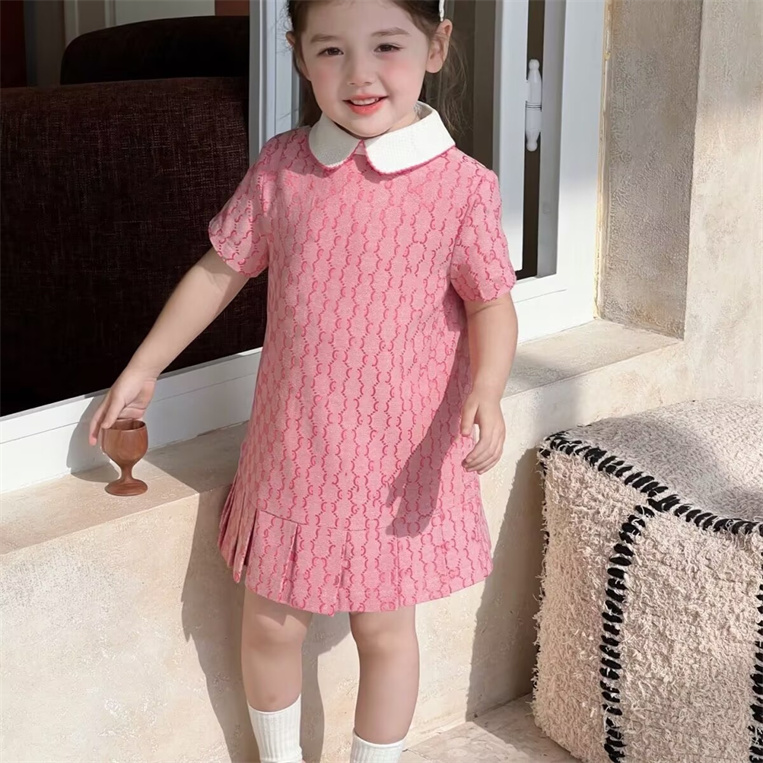 Baby Girl Designer Clothing Girl Luxury Clothing Dresses Children Fashion Clothing Children short clothing High quality size 90-160cm, A13