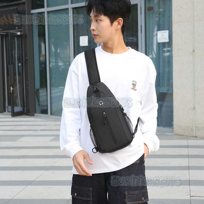 Chest Bag Mens Outdoor Fashion Shoulder Bag Trendy Casual Print Wearresistant Scratch Resistant Splash Proof Crossbody Bag H250906