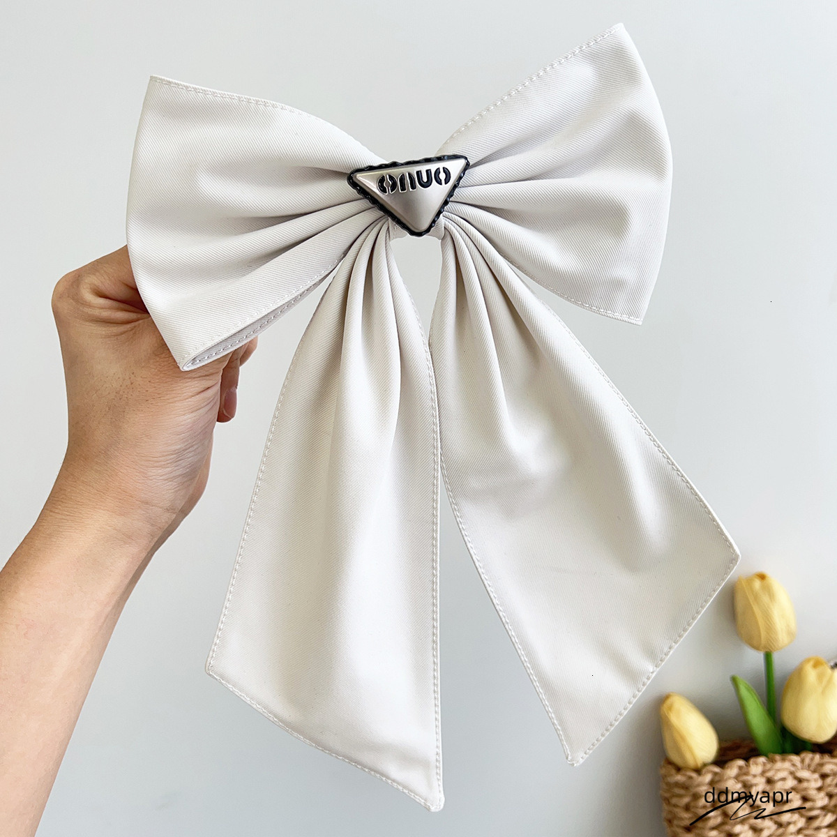 Ddmydec Korean Heavy Industry Women Black Big Bow Accessory For Back Of The Head Elegant And Graceful Spring Clip Hair Ornament 250711 Ddmydec Ddmydec