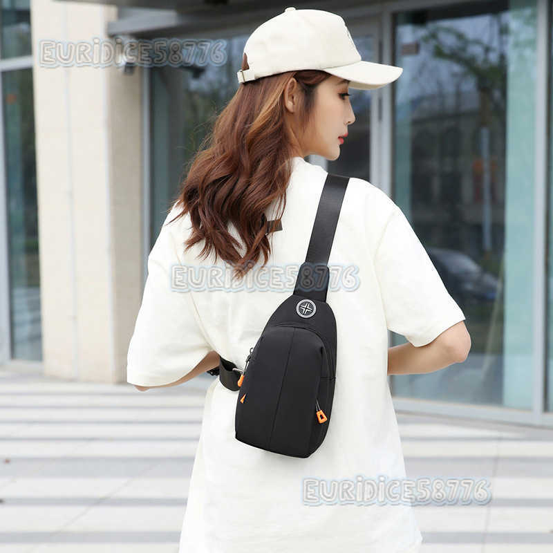 Chest Bag Anti Splashing Minimalist Womens Bag Casual Oxford Cloth Change Crossbody Bag Outdoor Sports Trend Shoulder Bag H250906