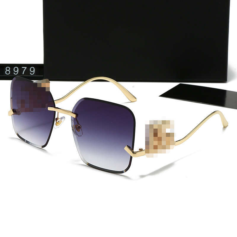Metal Frameless Edge Sunglasses Letter D Versatile Trendy G Brand Unisex Glasses 8979 c7b