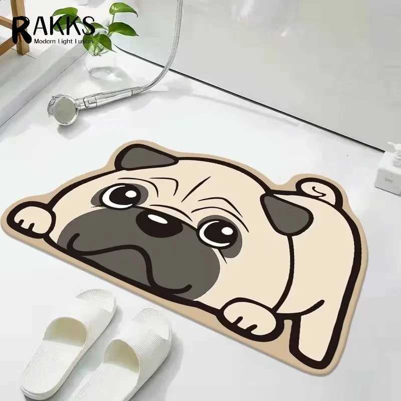 Luxurious RAKKS Home Carpet Rug Diatom Mud Bath Mat Super Absorbent Bathroom Rug Quick Dry Floor Mat for Wet Area Easy Clean Y251105