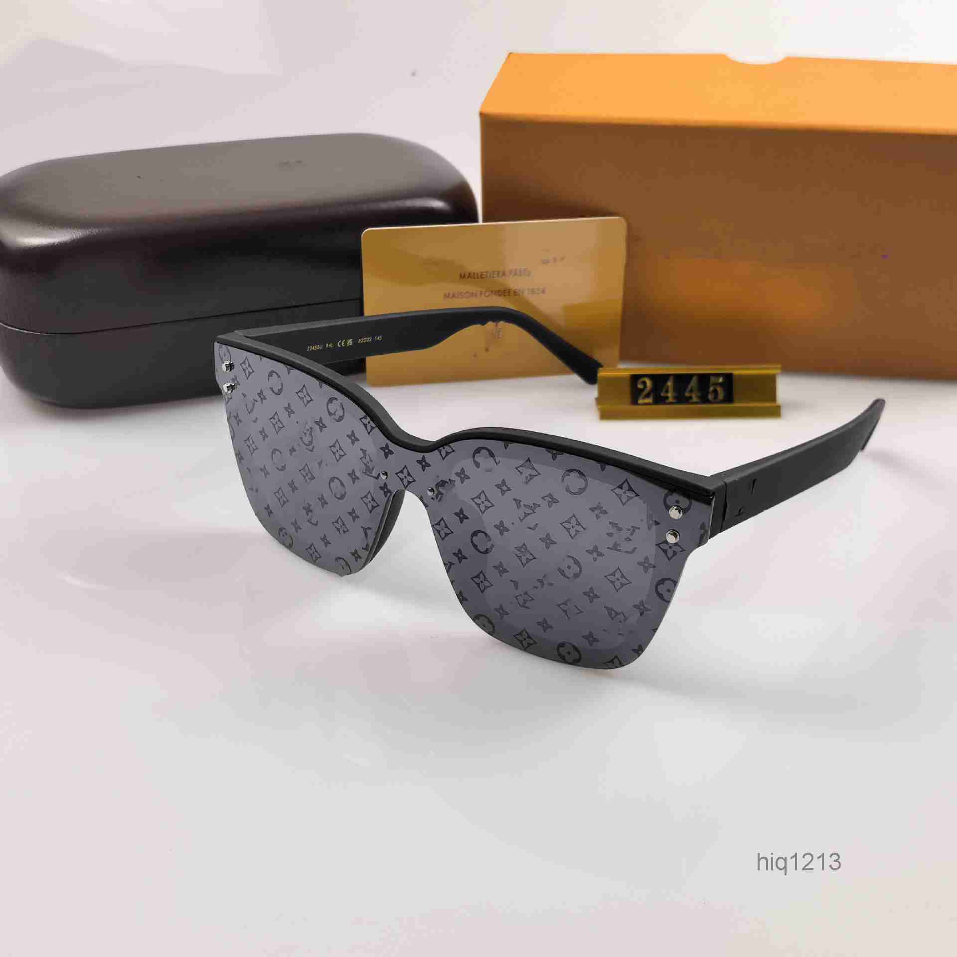designer luxury Louievuitton louis vouitton lv louis vuittonn sunglasses men glasses for men women Trendy Large Frame OnePiece Goggles Reflective Domestic S J38G