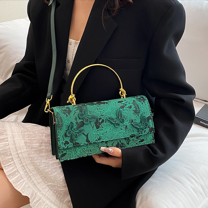 2025 new collection Women's Shoulder Bag New Niche Butterfly Flower Small Square Bag Fashion Chain Women's Crossbody Bag Autumn New Designer