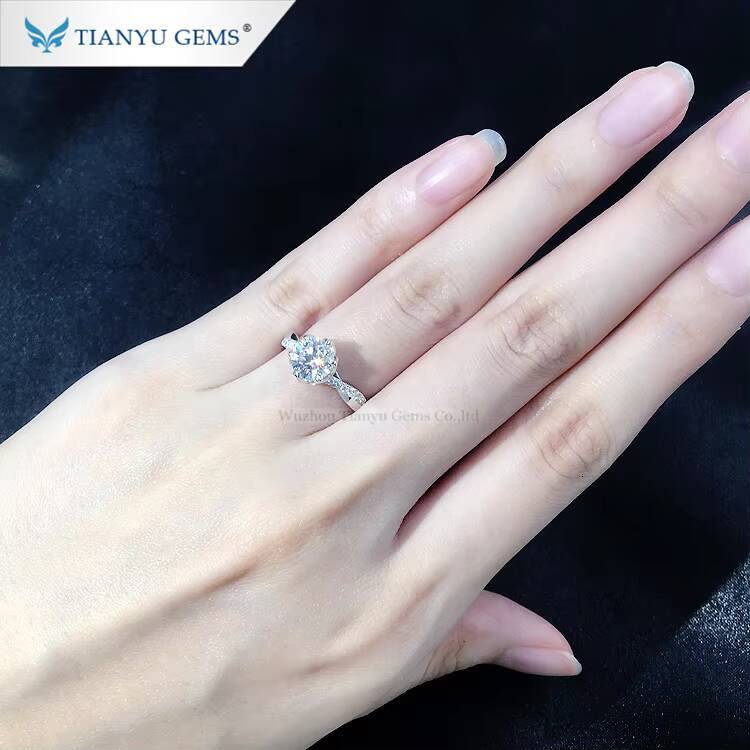 Tianyu Gems Custom Simple Man Gold Ring 14k 18k Double Color Design