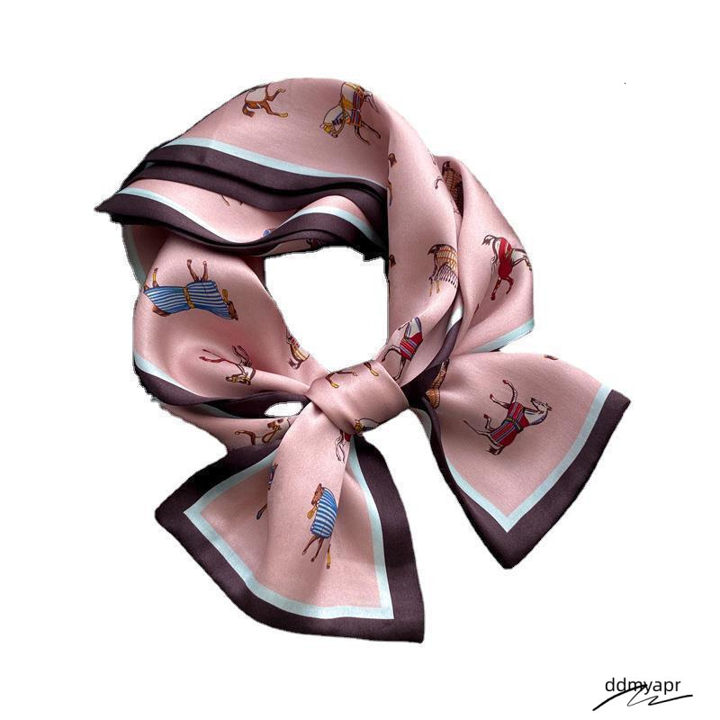 British War Horse For Ddmydec Women Spring And Autumn Pink Long Mulberry Silk Scarf Hairband Matching Shirt 250710 Ddmydec Ddmydec