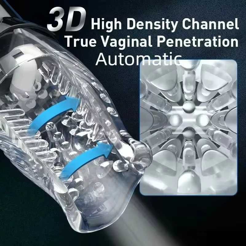 Automatic Masturbator Cup Machine Electric Piston Rotating Sucker Male Blowjob Vagina Dildo Real Oral Vibrator Sex Toys for Men W250906