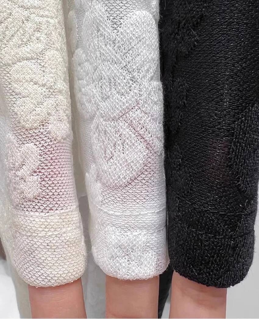 2025 Summer New Women's Mesh design Jacquard T-shirt Solid Color Round Neck Short Sleeve Thin Top Korean Elegant Women's Designer Fashion T-