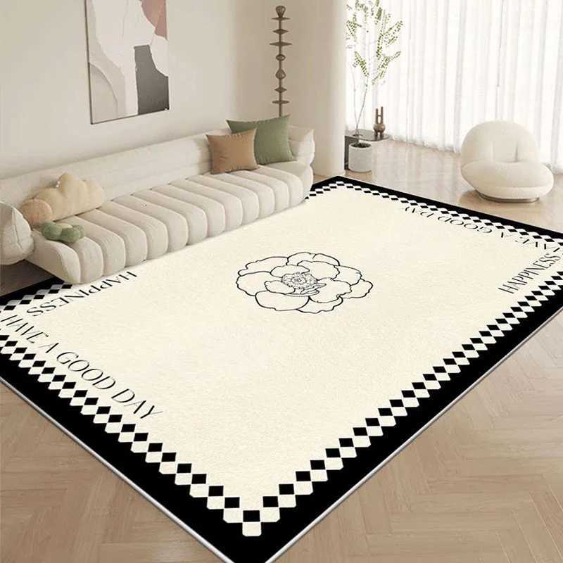 Luxurious VIKAMA 1PC Small Fragrant Cashmere Carpet Floor Mat NonSlip Bed Blanket For Home Bedroom Living Room Sofa Coffee Table Blanket Y250906