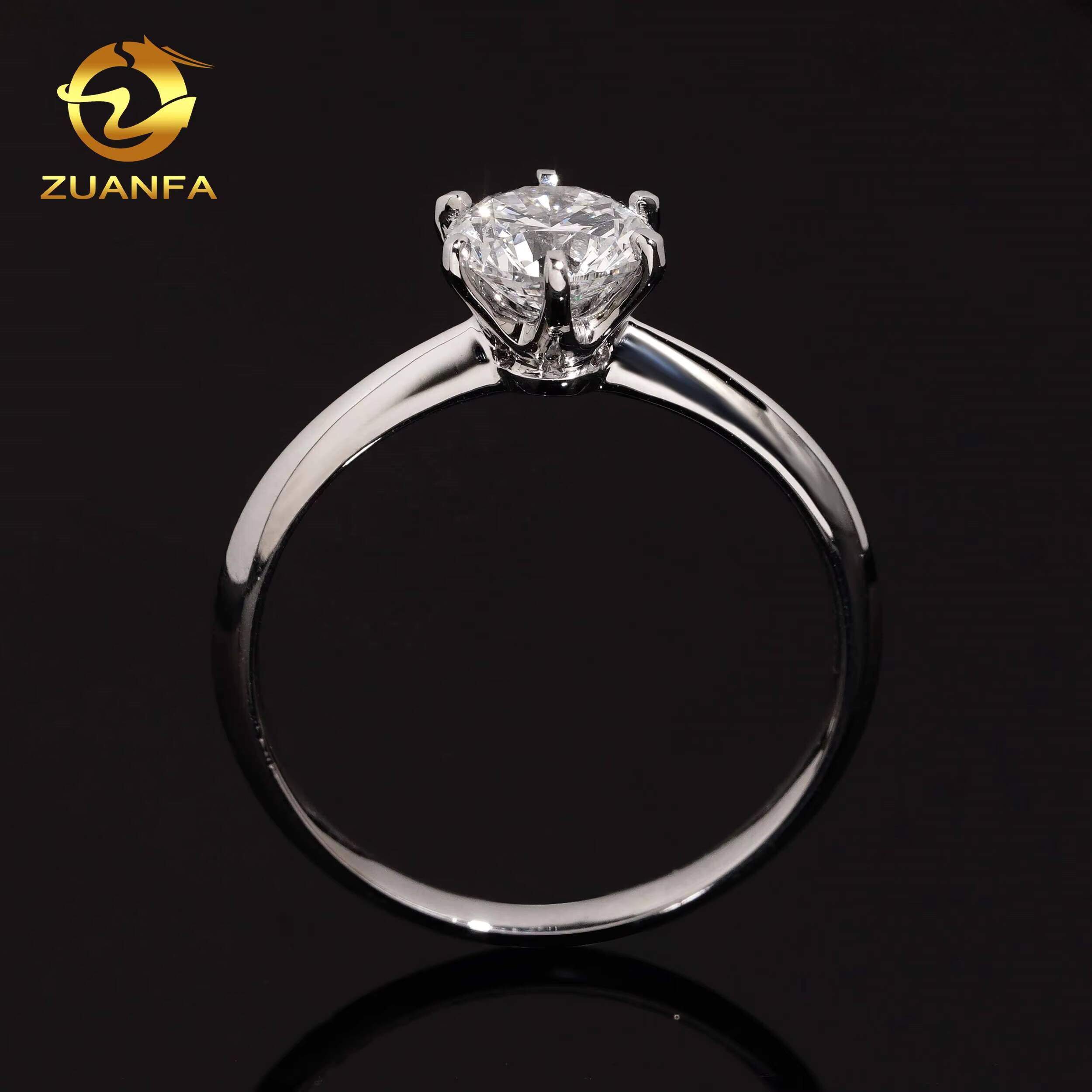 Fine Jewelry Women PT950 Platinum IGI Certificate 101ct Lab Grown Diamond Engagement Ring