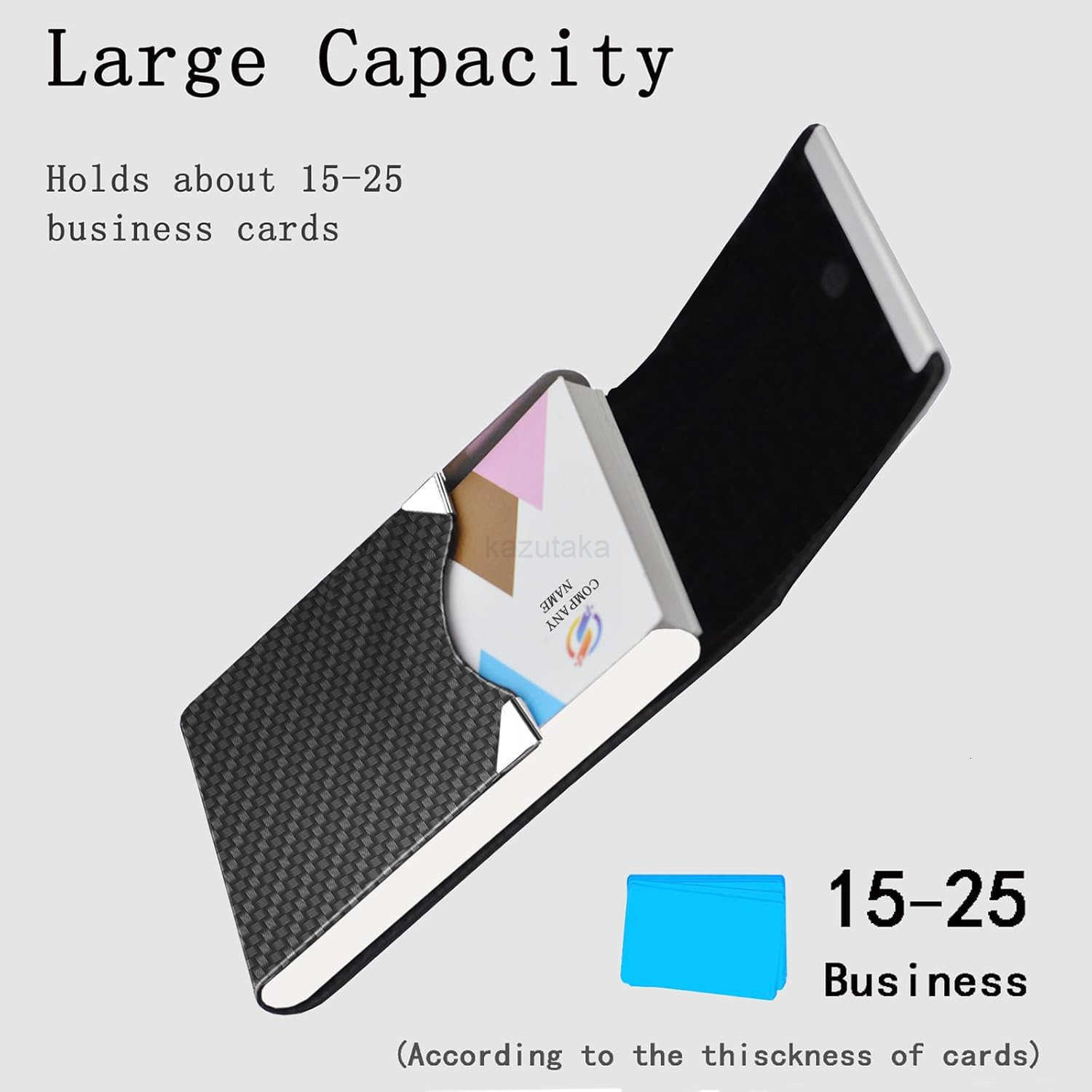 Card Holder with Ultra Slim DesignBusiness Card Case with Premium PU LeatherSuit Pocket Metal Card Holder for WomenMenProfessional Name Card Holder wi