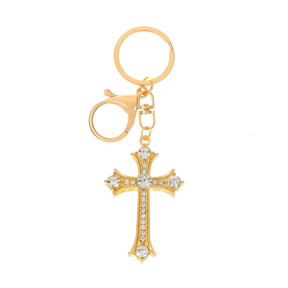 DH collections New European - American Style Simple Cross Keychain for Trendy Decor