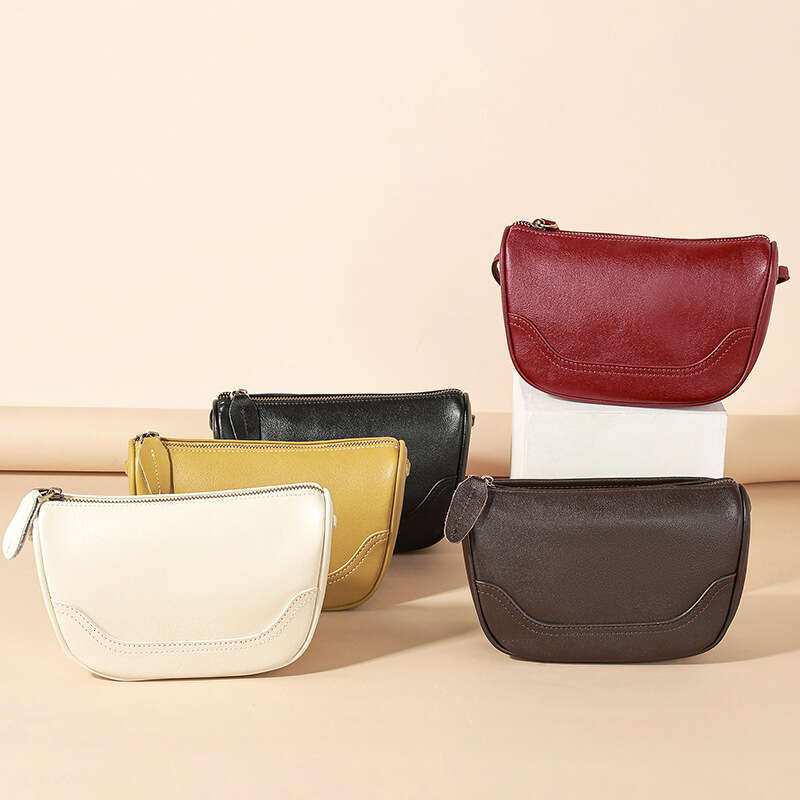 Genuine Leather Phone 2025 New Simple Versatile Crossbody Women's Niche Fashion Shoulder Shell Bag Women