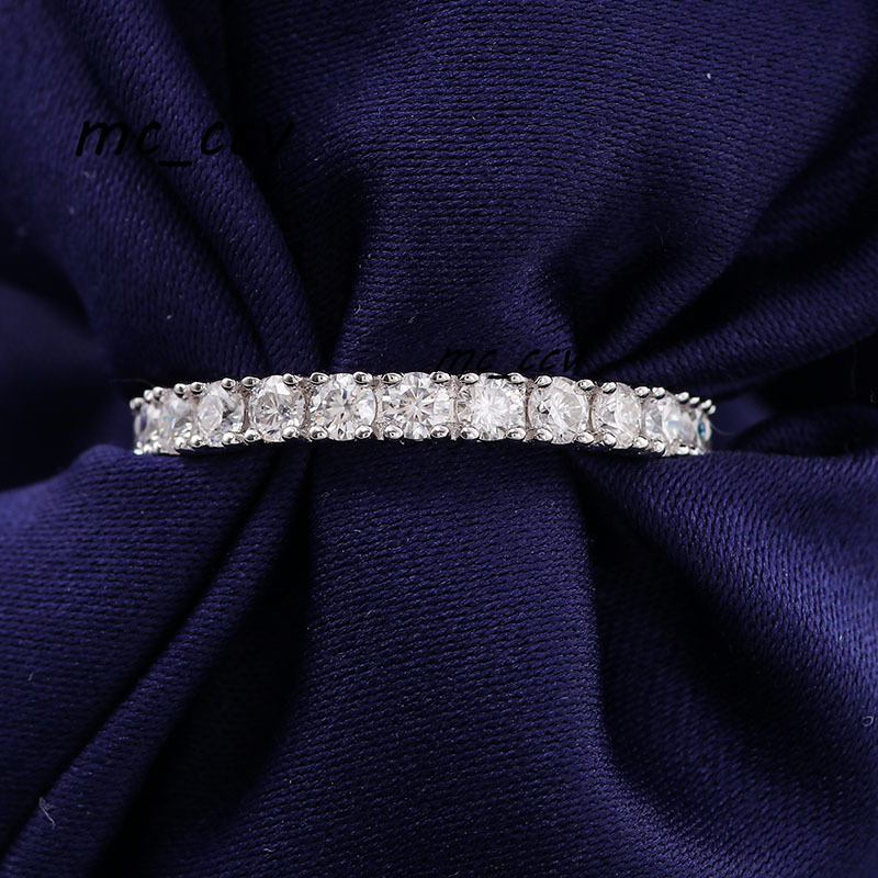 Provence Moissanite Ring High Quality 925 Sterling Silver Round 3mm DEF Moissanite Diamond Wedding Ring