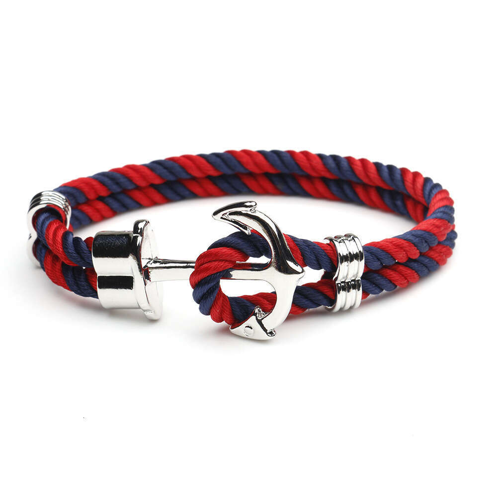 DHpet Navy Anchor Street Fashion Handmade Unisex Couple Bracelet Trendy Men's Personalized Jewelry