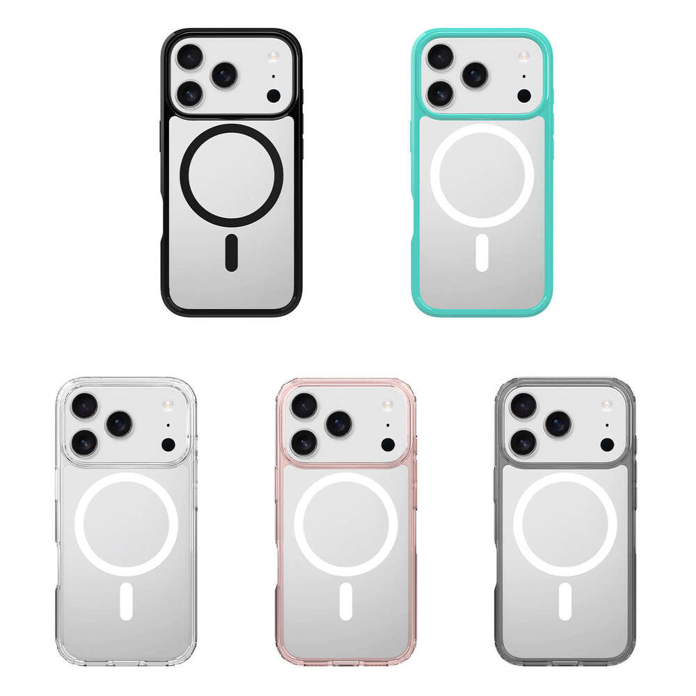 DHelectronics Suitable for Apple Pro Max Magnetic Phone iPhone 16 Shockproof Transparent Hard Case 17 Air Protective Cover