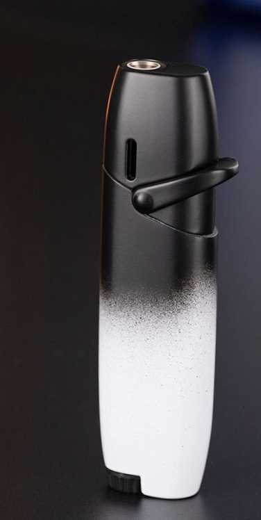 Metal Gradient Inflatable Rocker Lighter Windproof Pink Flame Butane Gas Outdoor Lighter High Beauty Gift for Men and WomenT250301