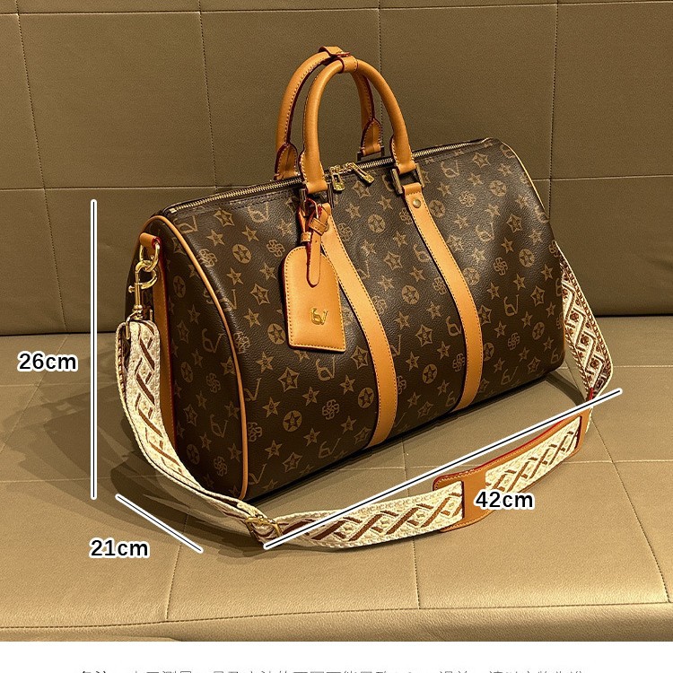 free shipping Travel bag retro printed Boston bag large capacity business travel boarding bag portable travel bag for going out Designer bag