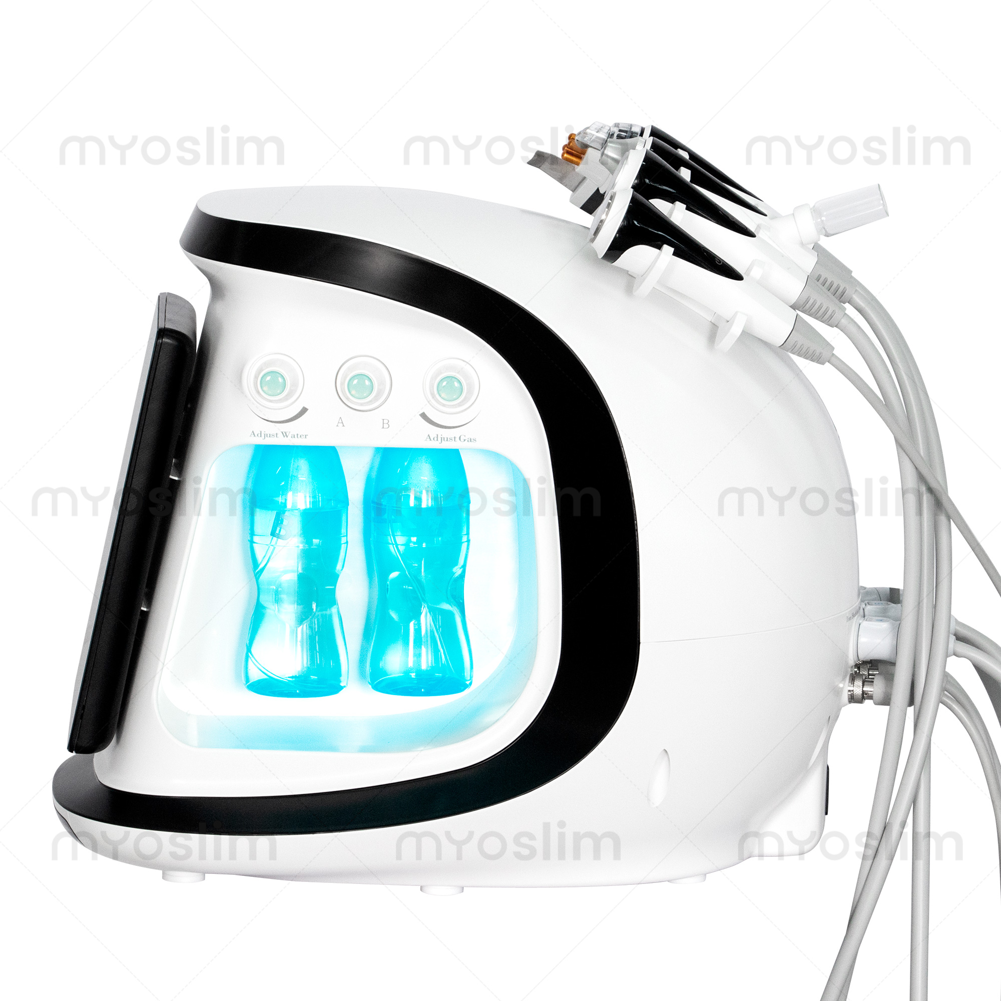 Water Hydra Dermabrasion Machine Oxygen Ice Blue Smart Jet Aqua Peeling Small Bubble Microcurrents for Facial Cleansing Professional Device