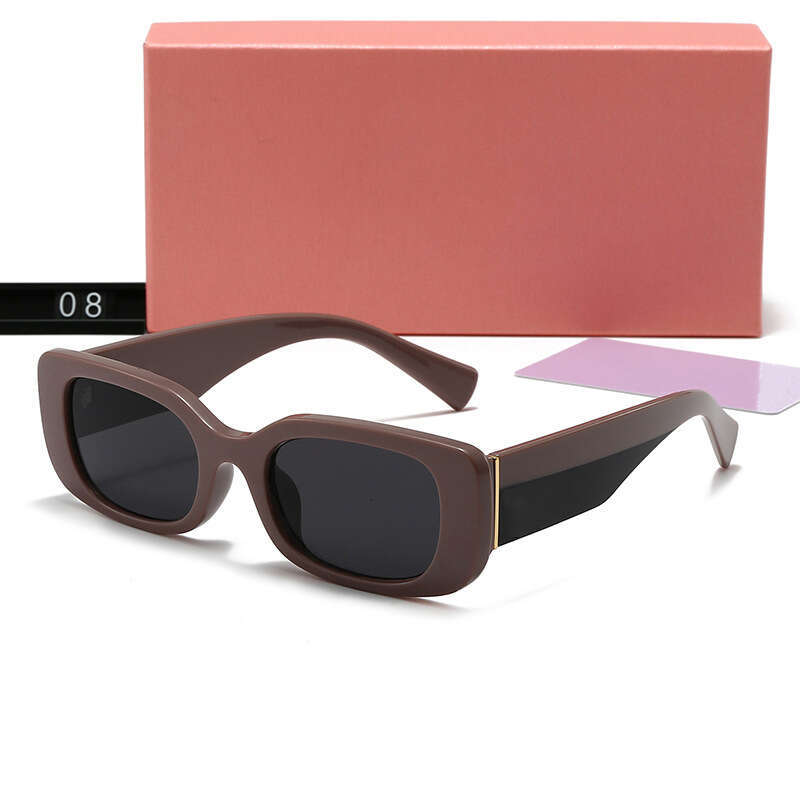 New Square Frame Fashion Women's Sunglasses Trendy Casual Leisure Outdoor Travel Glasses 08Y 6e1