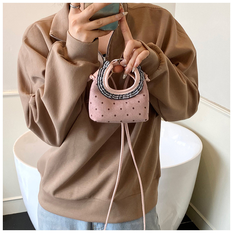Unique Polka Dot Women's Crossbody design Bag Korean Style Handbag Fashionable And Versatile Autumn New Designer Bag, Women's Shoulder Bag