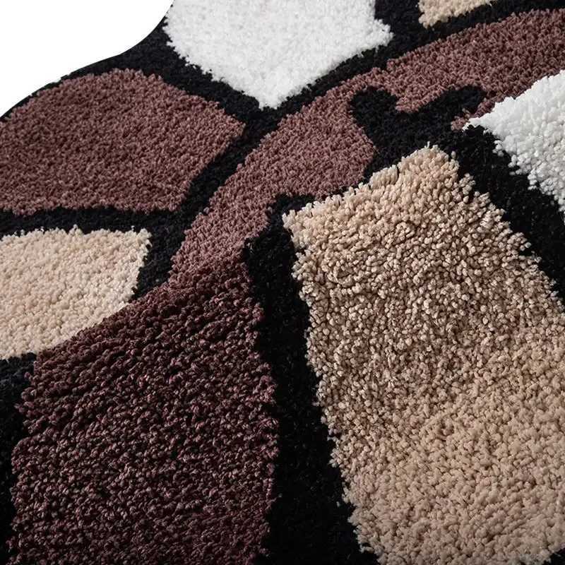 Luxurious Aesthetic Sunflower Mat Smiling Flower Carpet Entrance Door Mat Antislip Bathroom Rug Flower Tufted Mat Living Room Decor Y250908asw