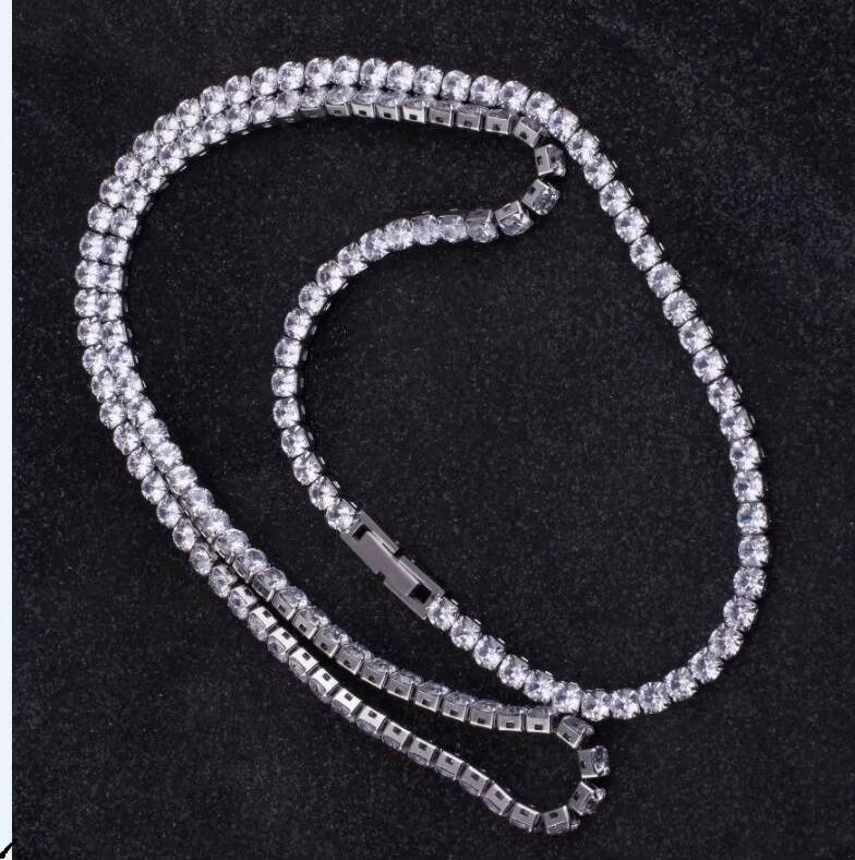 Moissanite Diamond Tennis chain Bracelet 10K 14K 18K 24K silver Moissanite Chain Custom Jewelry for Women