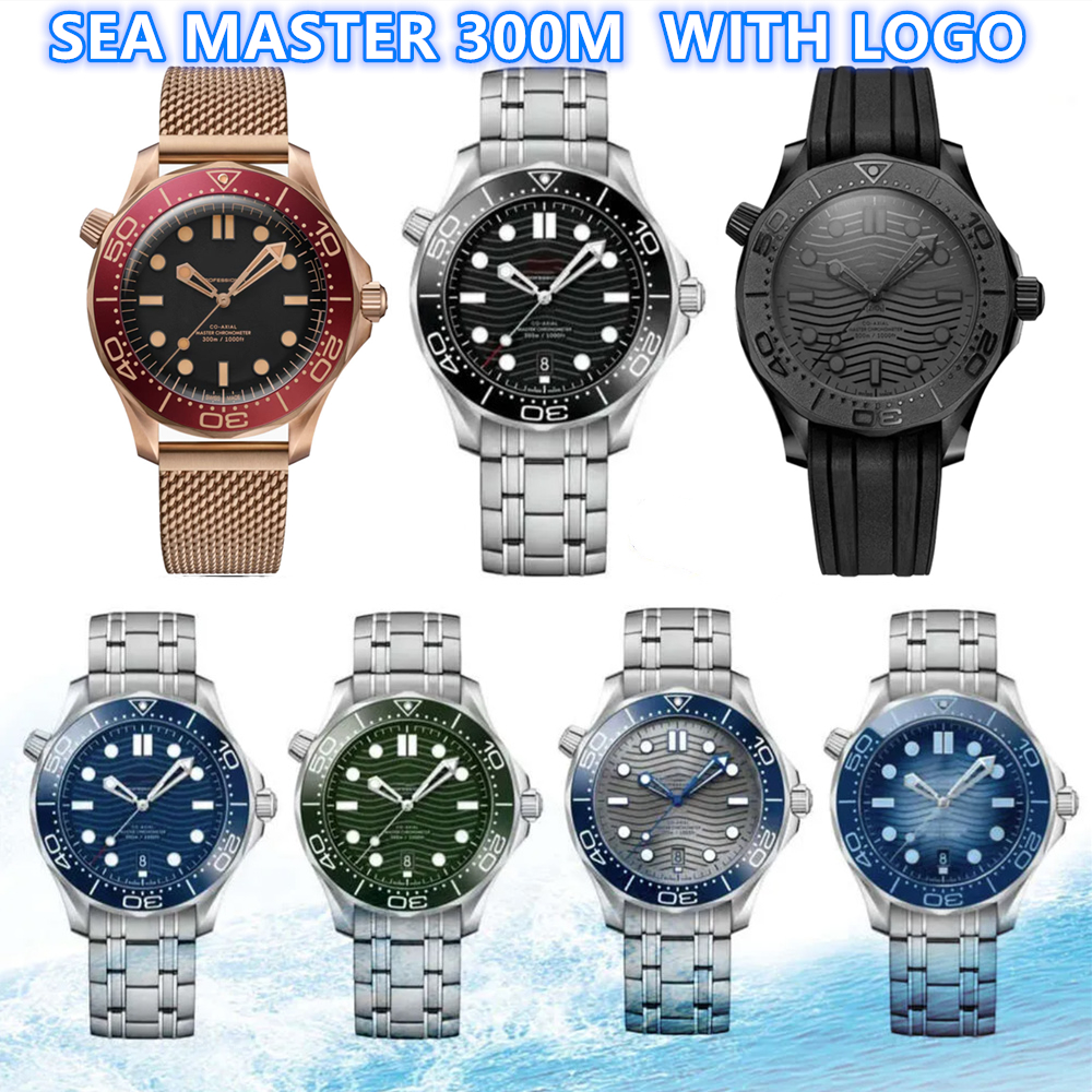 Jason007 ST9 OGA SEA MASTER 300 AUTOMATIC 8800 Designer Movement Watches Men 42MM Sapphire Stainless steel High Quality Luxury Mens Watch Montre Clock Relojes