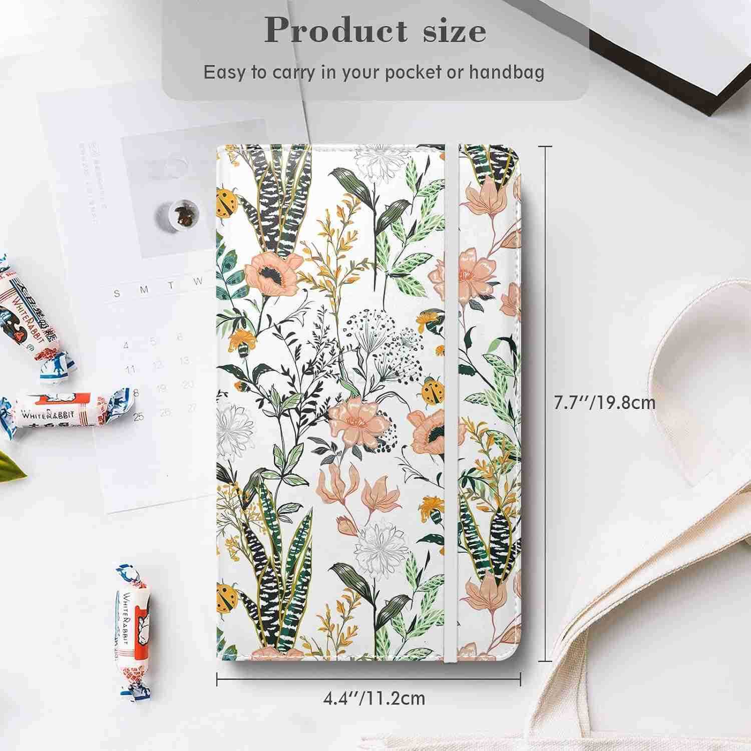 Business Card Book Holder Organizer for Women 240 Card Capacity Stylish Name Card and CARD Holder for Professionals FlowerGrass Z250906