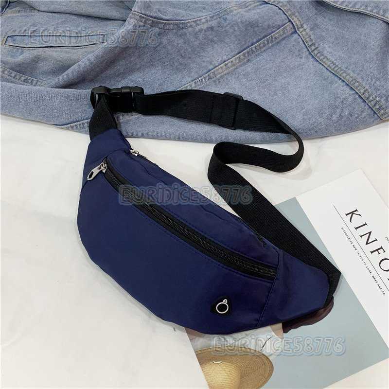 Fashion Sports Outdoor Waist Bag Unisex Solid Color Multifunctional Large Capacity Chest Bag Multifunctional Phone Coin Purse H250906