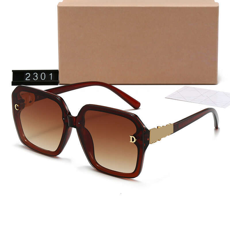New Large Frame Sunglasses for Women Summer High-end Fashion Outdoor Trendy Street Style Sunshade Glasses D2301 91f