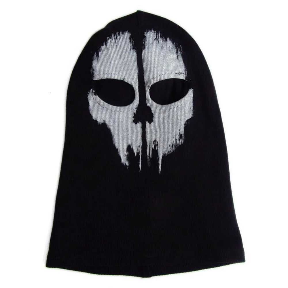 Ghost Style Skull Balaclava Tactical Cotton Face Mask For Military Cosplay Motorcycle Skiing Call Of Duty Halloween Party Gear W250906