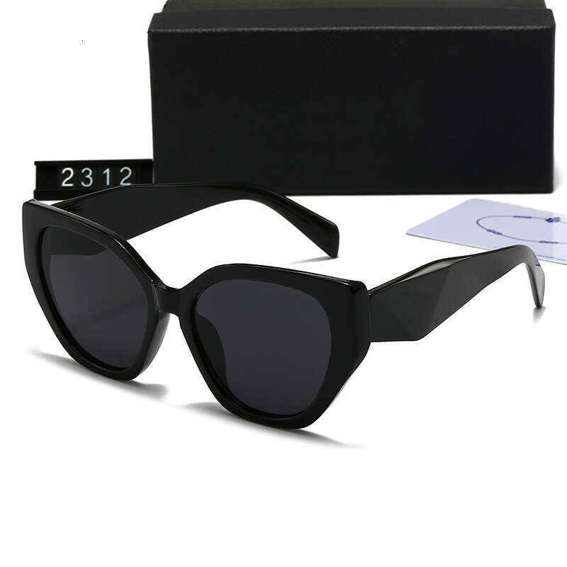 New Style Unisex Large Square Frame Eyewear Trendy Catwalk Internet Celebrity Face Slimming Sunglasses 2312 360