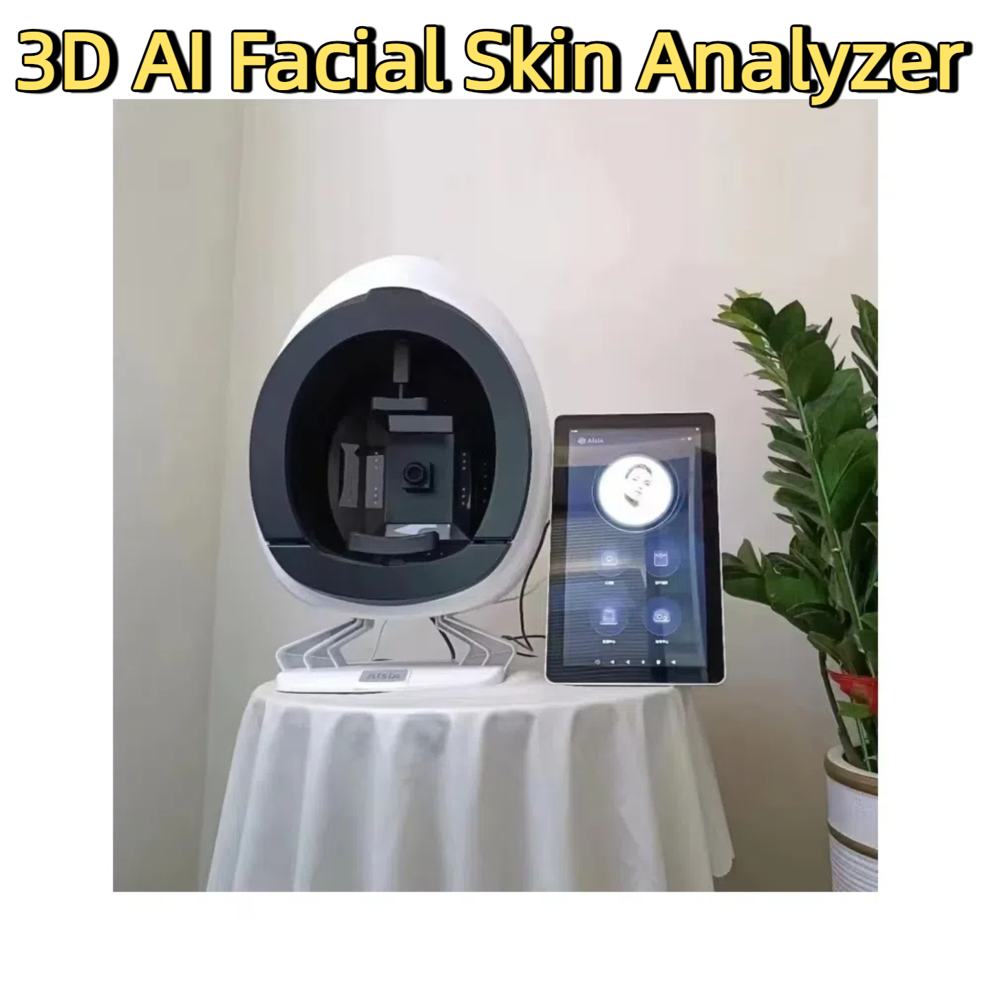 Hot AISIA Q1 3D AI Facial Skin Analyzer Detection Skin Problem Diagnosis 8 Spectrum Professional Analysis Beauty Salon Equipment CE