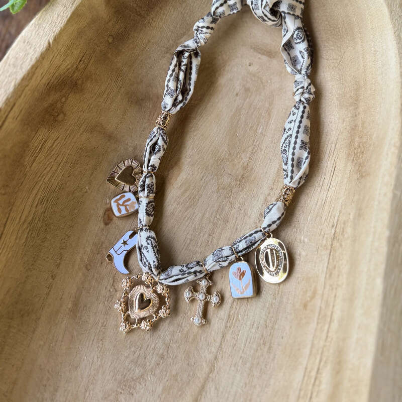 DH collections Dopamine - Inspired Floral Titanium Steel Necklace for Summer