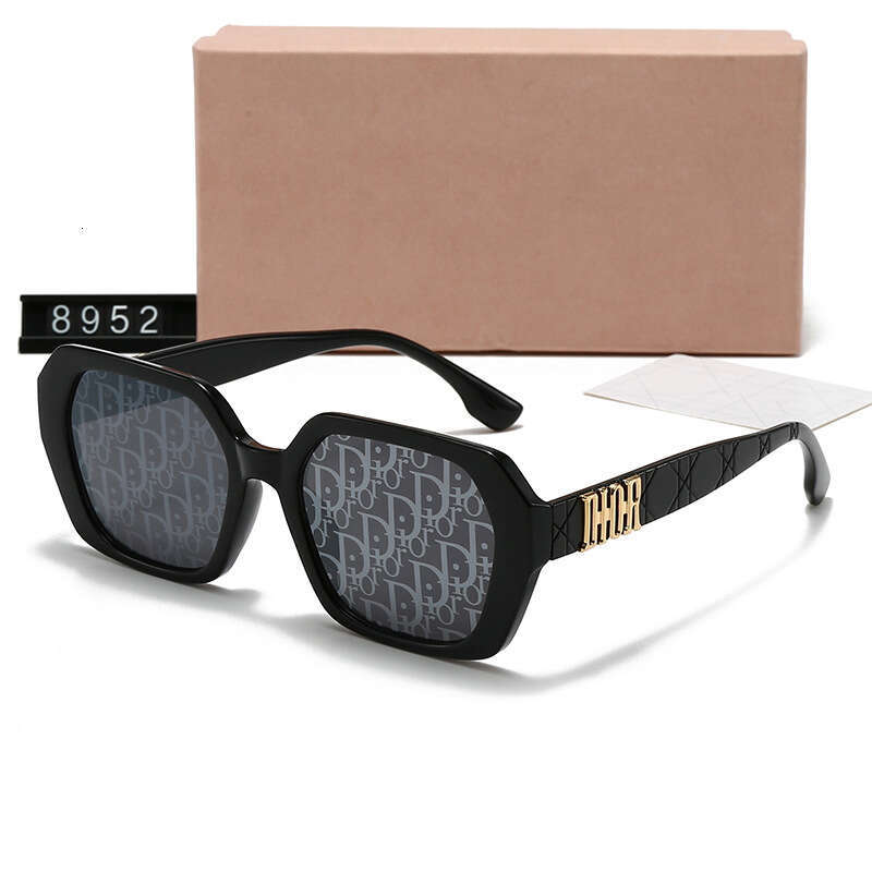 D Brand Fashion Polygon with Printed Text Mercury Lenses Trendy Sunglasses for Men and Women Glasses 8952 497