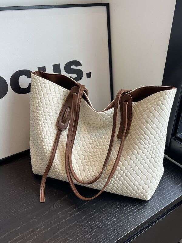 Quilted Large Capacity for Women 2023 Autumn Winter New Fashion Tote Niche Versatile Shoulder Bag