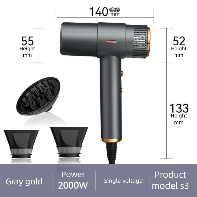 High Power Speed Negative Ion Care Wind Dry Hair Dryer