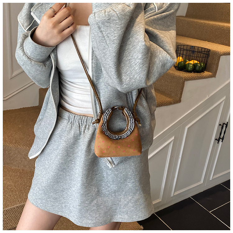 Unique Polka Dot Women's Crossbody design Bag Korean Style Handbag Fashionable And Versatile Autumn New Designer Bag, Women's Shoulder Bag