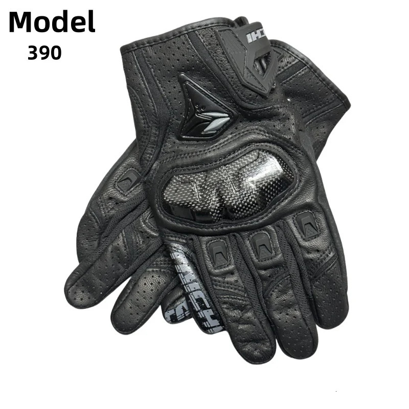 Spring Autumn Breathable Leather Motorcycle Gloves 391 390 Men Outdoor Motocross Motorbike Riding Glove Guantes Moto 250905